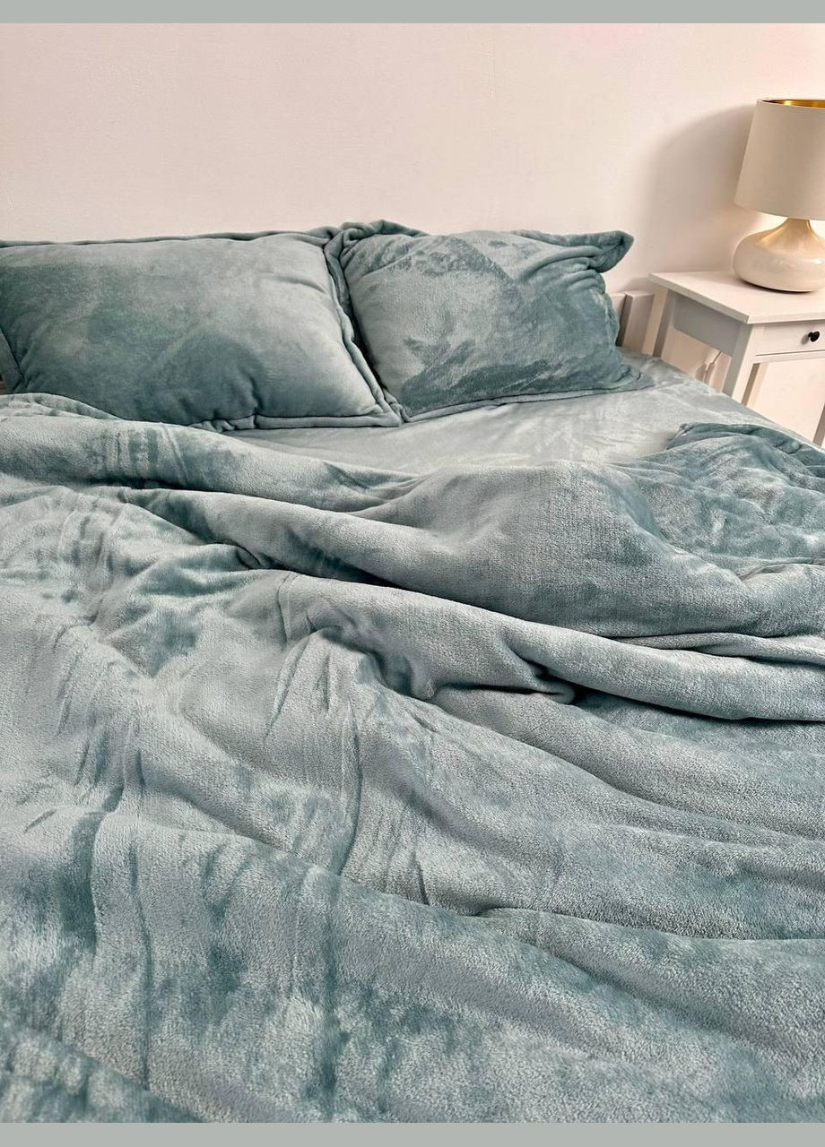 Постільна білизна Сімейний 160х215 наволочка 50х70 2шт Сірий (П4-al-plush-bavovna-008-04-01) No Brand (316230767)