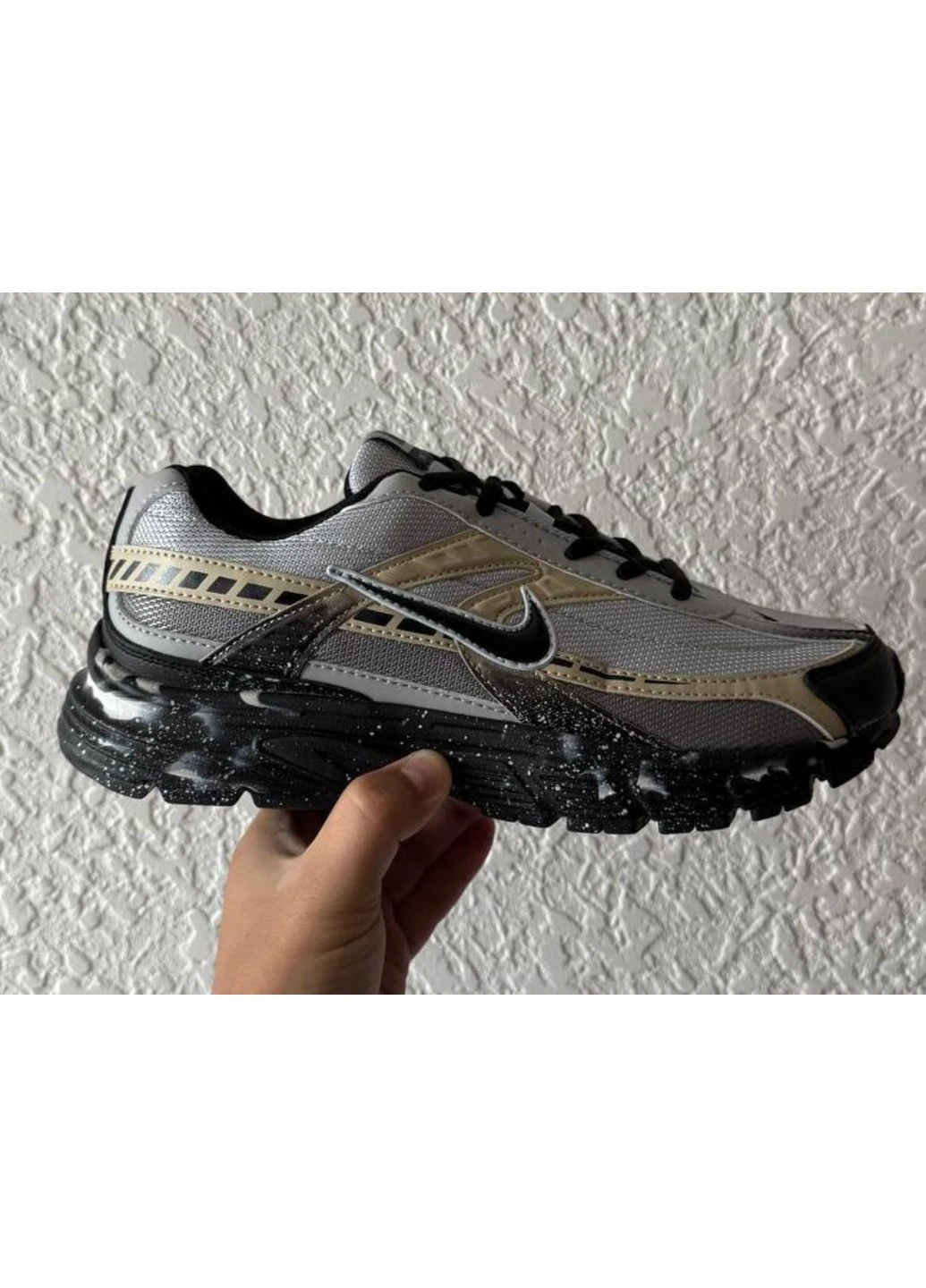 Черные летние кроссовки nike initiator grey black custom найк инитиатор No Brand