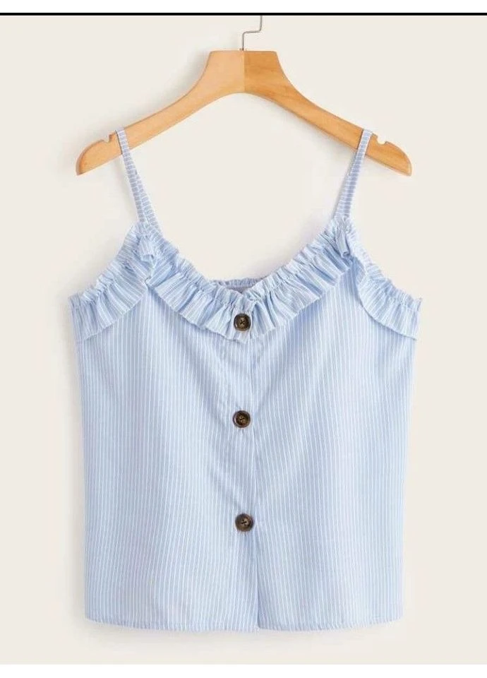 Блакитна блуза SHEIN