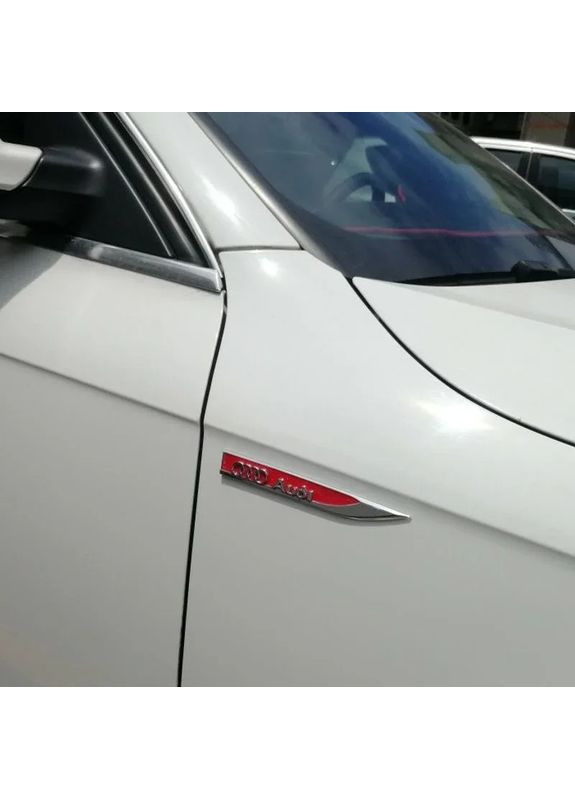 Емблема крила 2шт 148×18мм червоні (метал) Audi (369611833)