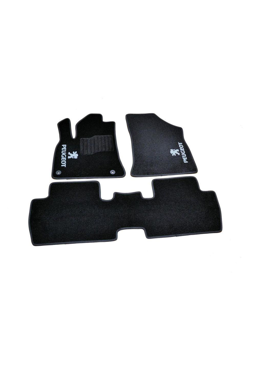 Ворсовые коврики в салон для Пежо /Peugeot (2009-2016) /Чёрные 5шт Beltex 3008 (360619101)