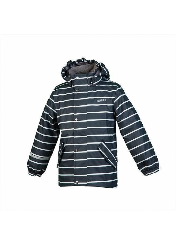 Темно-сіра куртка-дощовик jackie dark gray, поліестер, р.110, темно-сірий () Huppa 18130000-00118-110