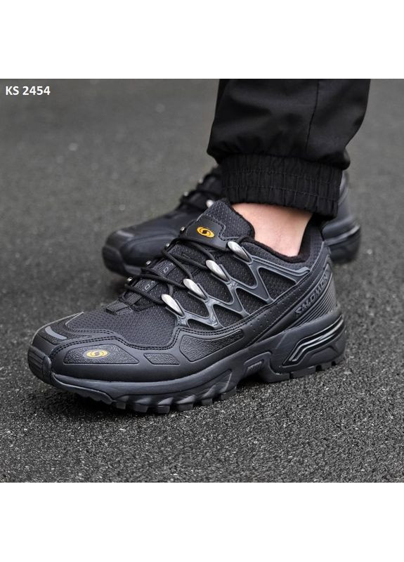 Чорні Осінні кросівки чоловічі salomon acs gore-tex black саломон No Brand