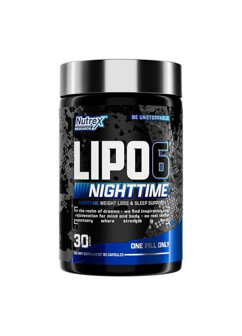 Жиросжигатель Lipo-6 Nighttime, 30 капсул Nutrex Research (322737070)