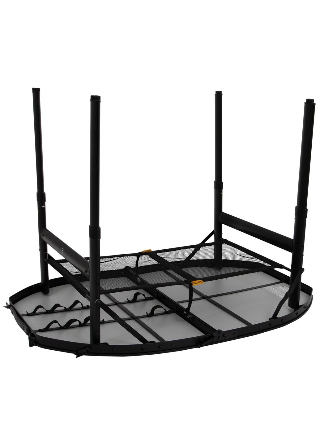 Стол Woodbine Oval 100x70 cm Black/Wood look (1404185) Bo-Camp (315936576)