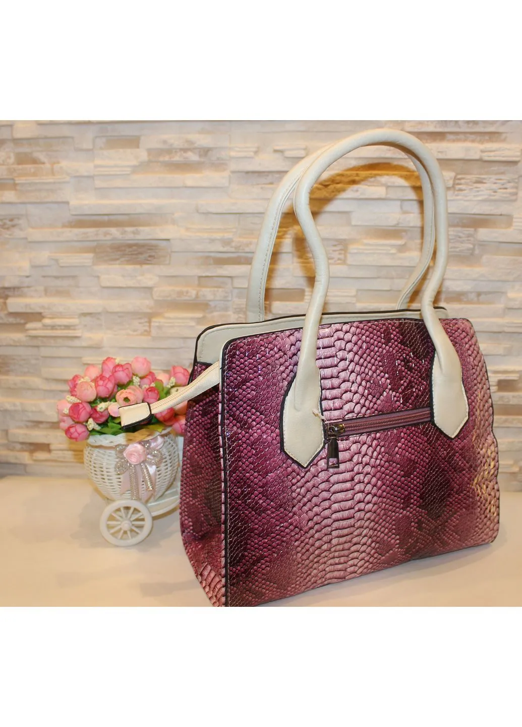 Сумка жіноча бузкова код 7-9380 No Brand (402238663)