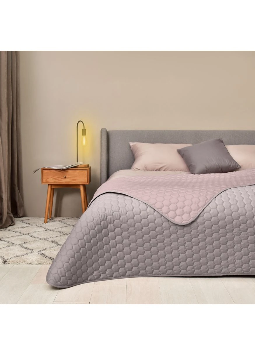 Покрывало двустороннее Silhouette 220*240 бежевое IDEIA (386600663)