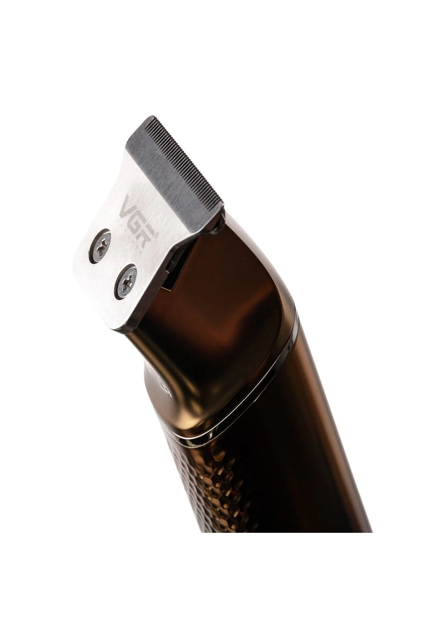 Триммер для стрижки V-986 с насадками и USB, золото VGR (376171580)
