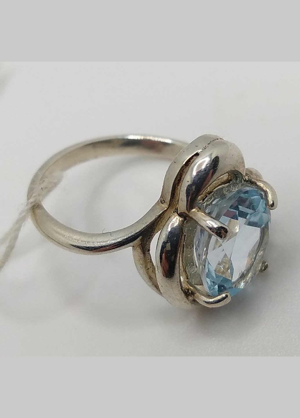 Кольцо серебро 925° 3,21г. голубой топаз родий (кб054) Арніка КБ054 (305583196)