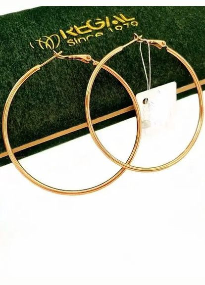 Позолочені Сережки-Кільця д.5.5см, Позолота No Brand (345742071)