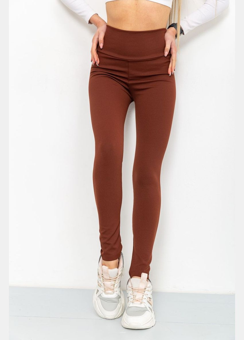 Женские лосины женские в рубчик ярко-розовые приталенные размер M (sku_205R606) Ager (316318539)