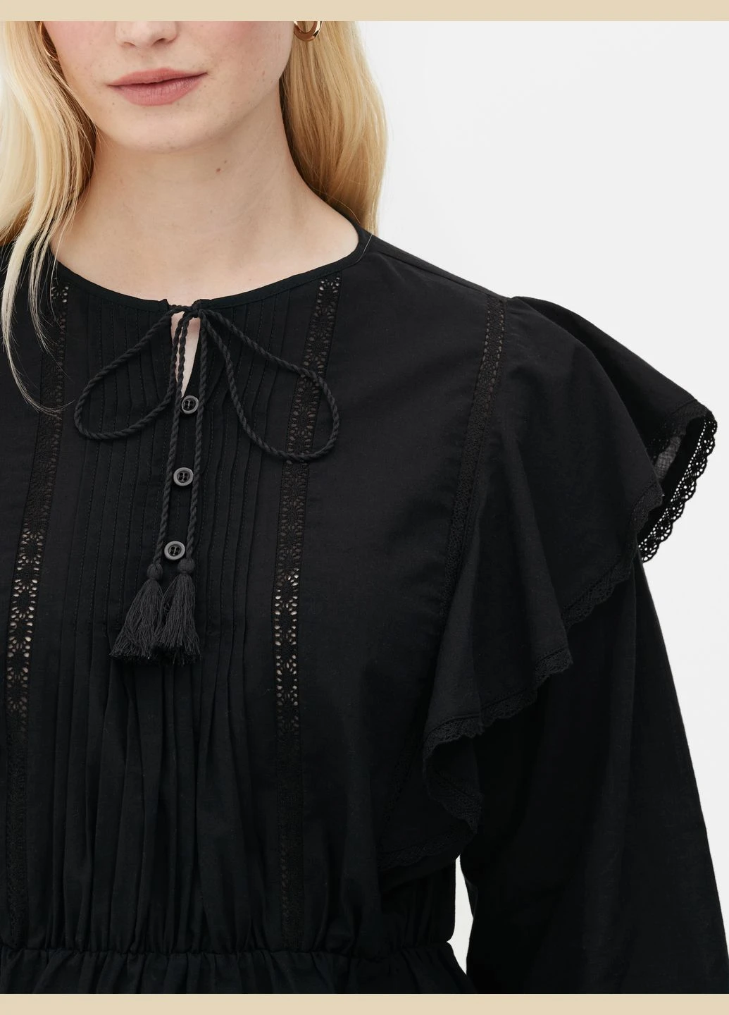 Чёрная блуза демисезон,черный, Primark