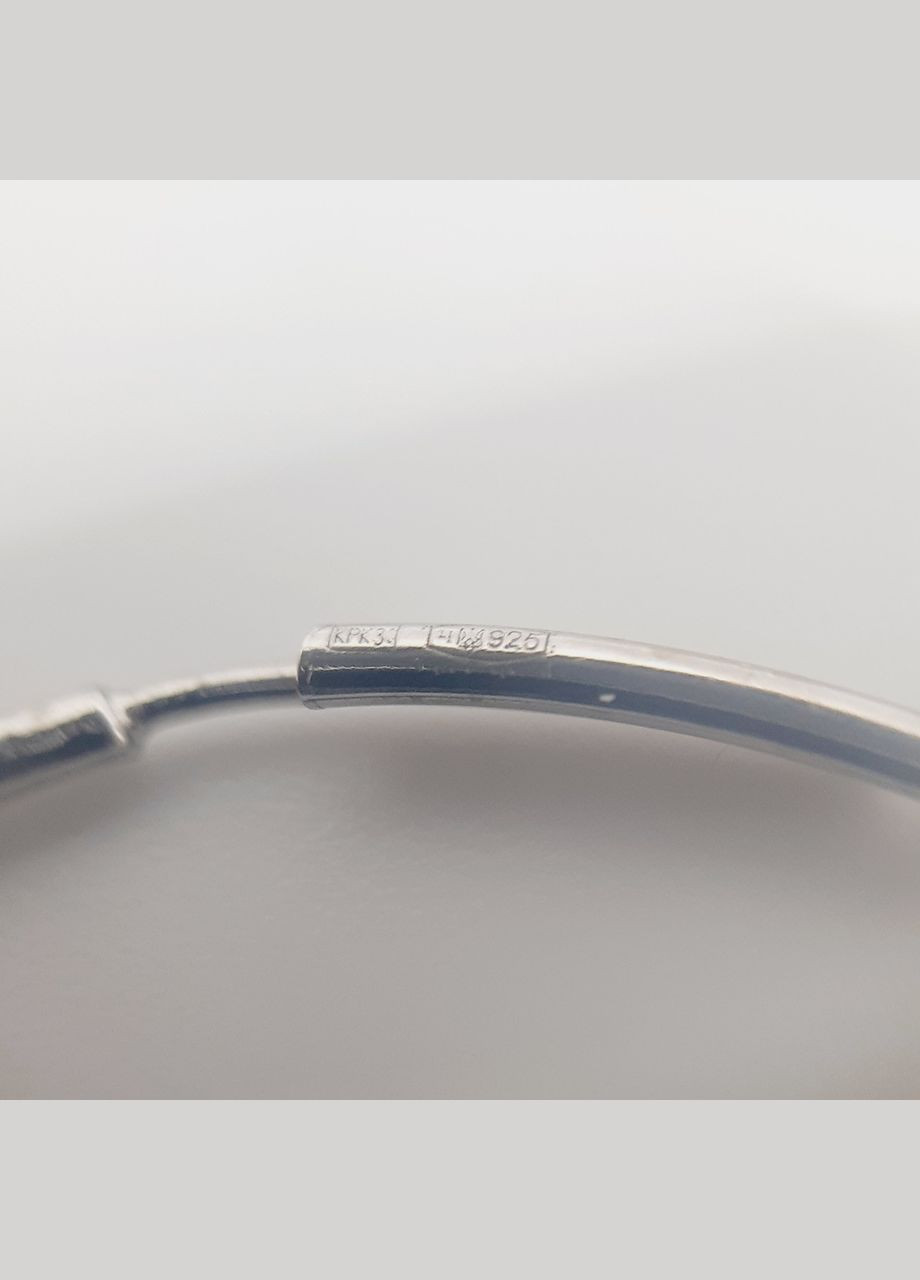 Серьги серебро 925° 2,32г. 4 см кольца родий () Svitozar 1123С (305391437)