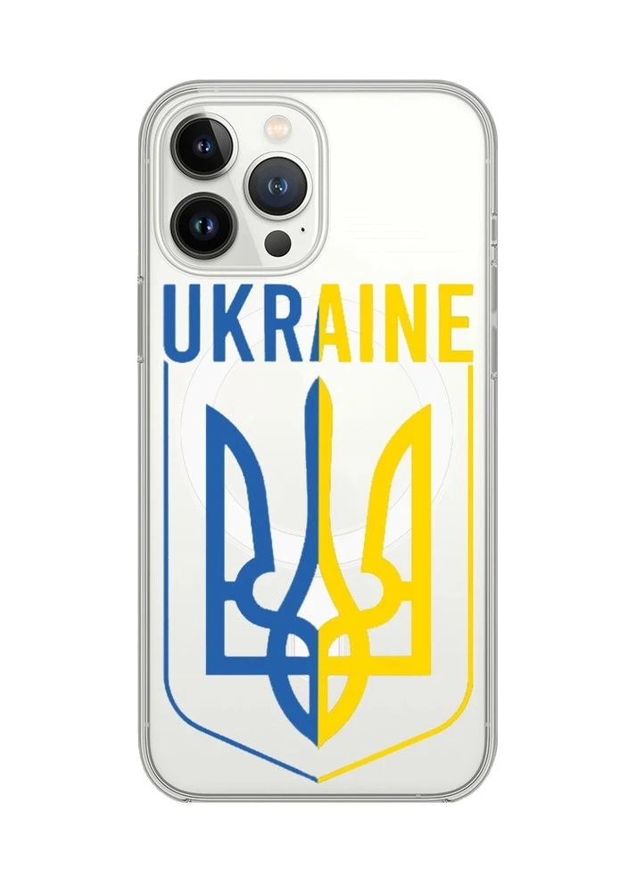 Магнитный чехол на iPhone 14 Pro Max с поддержкой MagSafe:: Тризуб (принт 254) Creative (360693758)