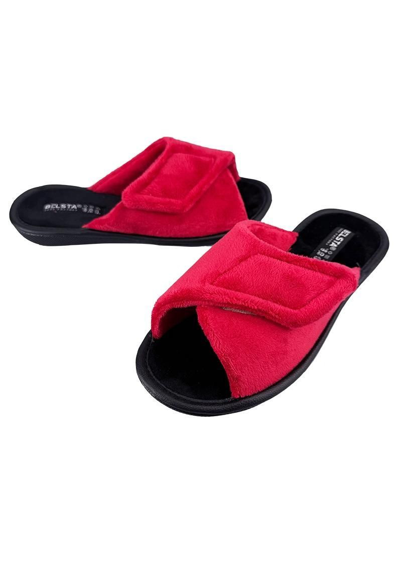 Красные женские комнатные тапочки красные 89-11-2 Белста