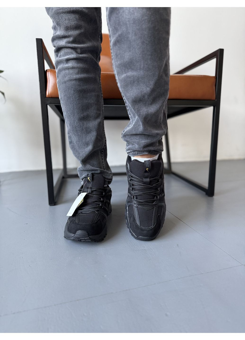 КРОСІВКИ ЖІНОЧІ NIKE V2K RUN BLACK GORE-TEX НАЙК В2К РАНТЕКК No Brand чорні демісезони (367176417)