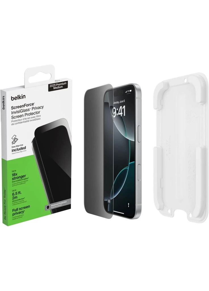Скло захисне (ek18596) Belkin iPhone 17 Pro Privacy TemperedGlass (388903750)