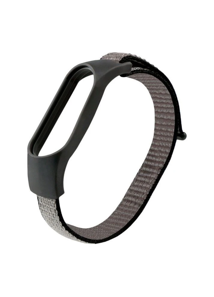 Ремешок для Xiaomi Mi Band 3/4/5/6/7 Nylon Gray No Brand (391209118)