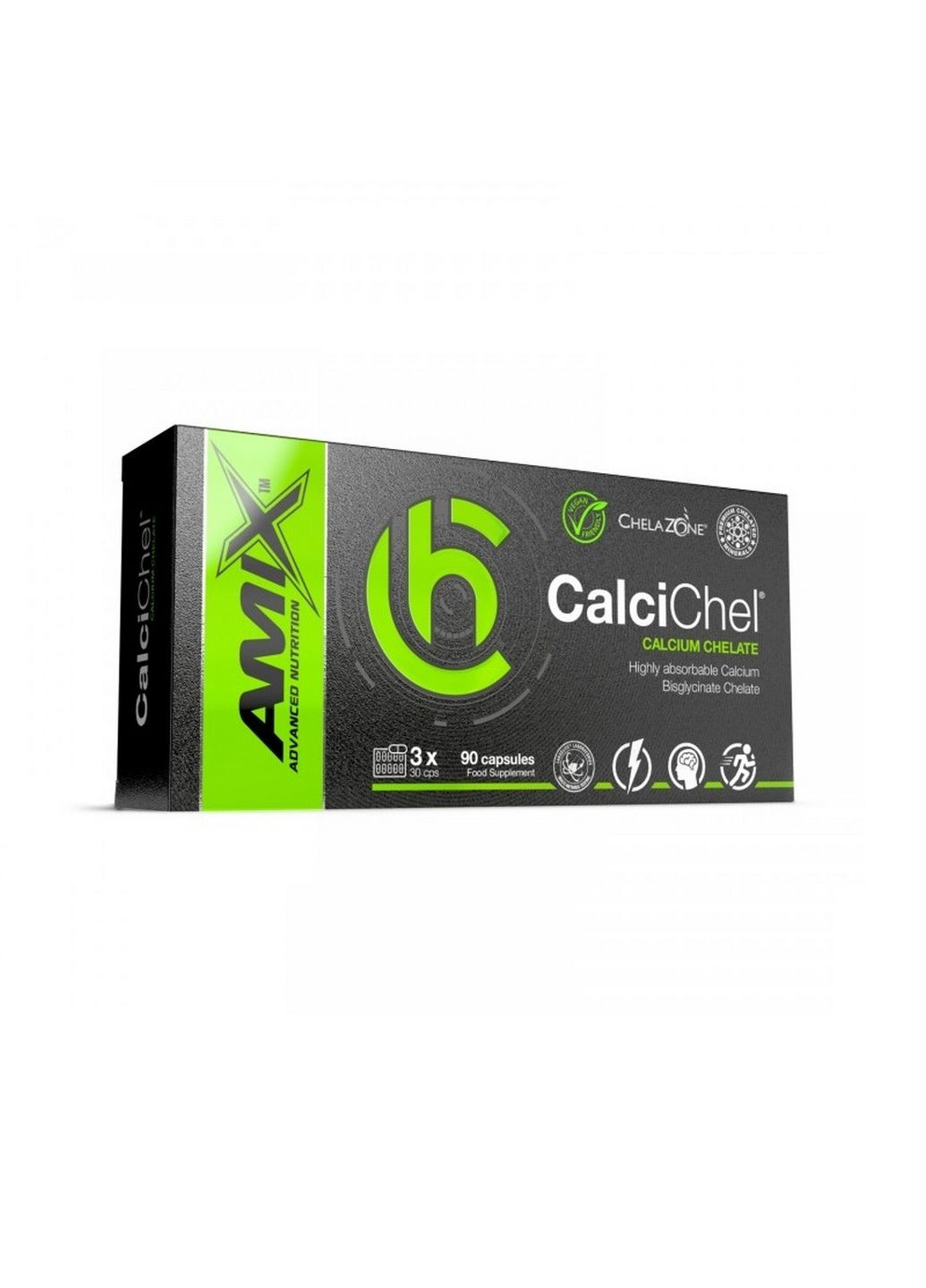 Витамины и минералы Nutrition ChelaZone CalciChel, 90 капсул Amix Nutrition (293483363)