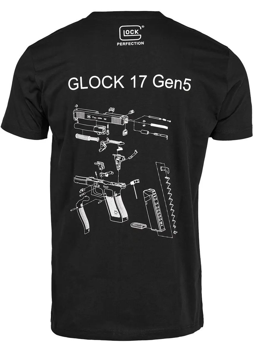 Черная футболка engineering gen5 bt men black Glock