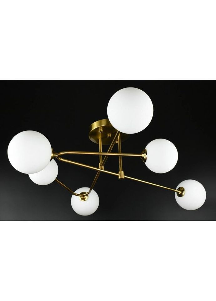 Люстра потолочная на 6 лампочек 26791 Латунь 25х80х80 см. Sunnysky (324395991)