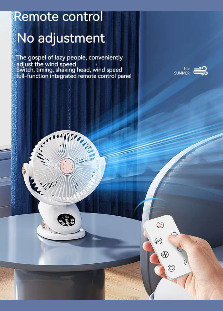 Портативний вентилятор F2 White 4000 mAh VHG (336543404)