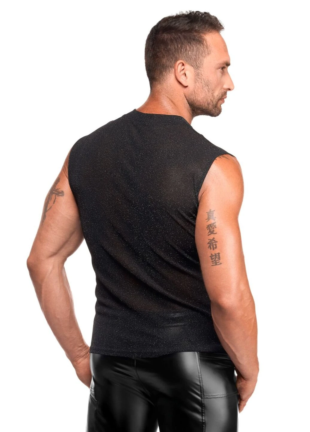 Мужская футболка H083 Onyx skin tank Noir Handmade (396295369)