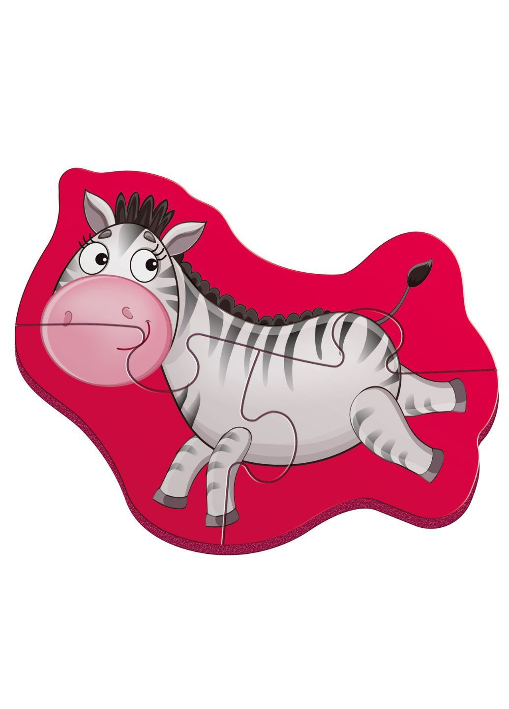 Магнитные беби пазлы "Слоник и зебрик" VT3208-12 (укр) Vladi toys (293154118)