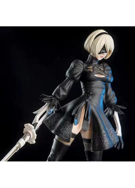 Аниме фигурка 27 см NieR: Automata 2B статуэтка с мечом из видеоигры, очень большая No Brand (362495287)