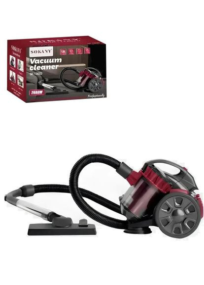 Пилосос SK-13002 з контейнером 2600 Вт Червоний Sokany (363321407)