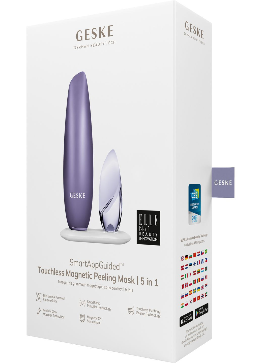 Безконтактна магнітна пілінг-маска Touchless Magnetic Peeling Mask 5в1 purple GESKE (341525992)