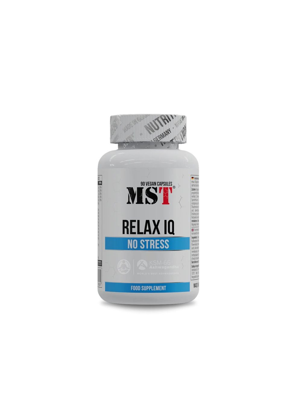 Натуральный комплекс Relax IQ No Stress, 90 капсул для снижения уровня стресса MST (333992000)