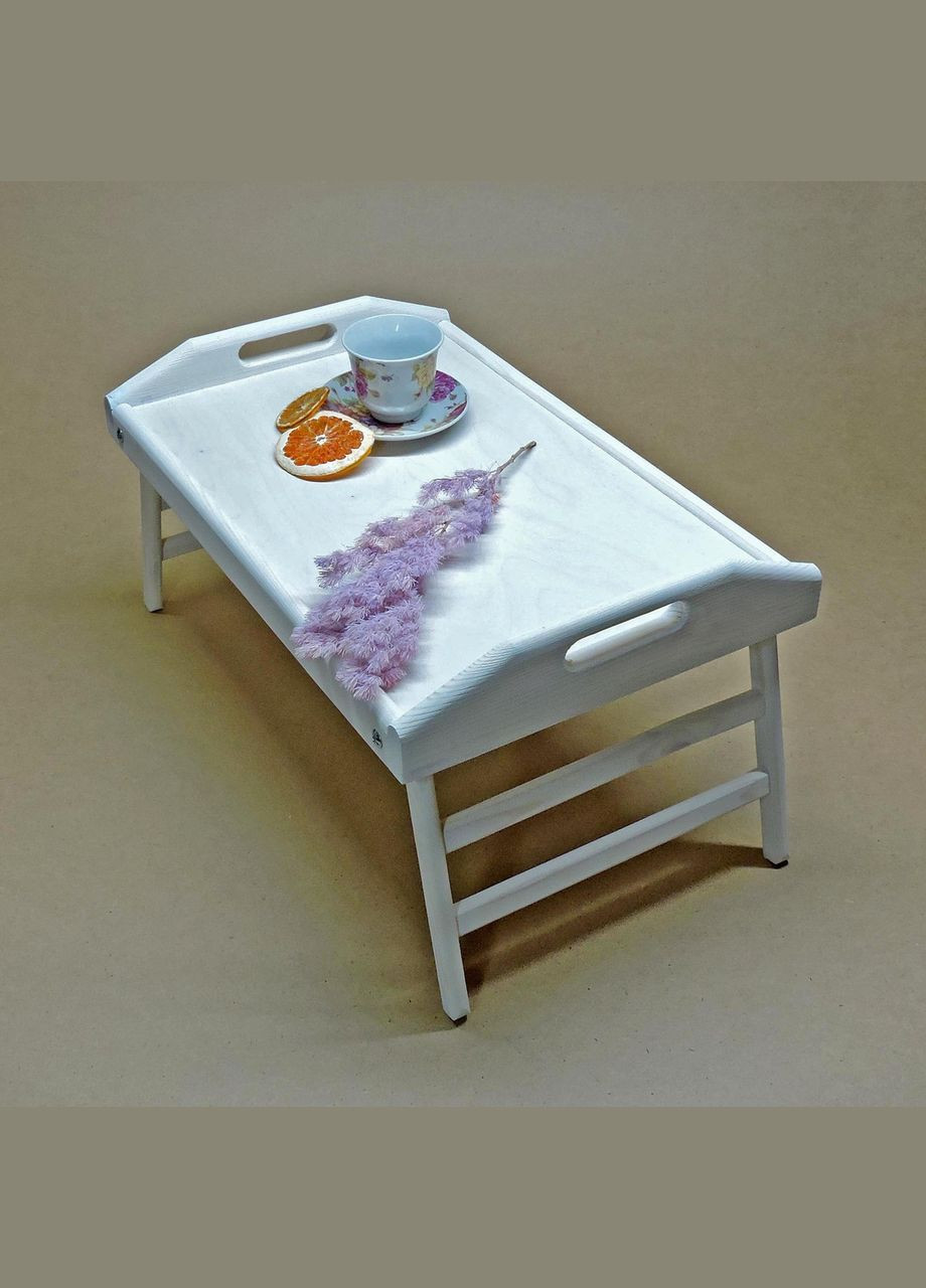 Столик-піднос для сніданку з дерева Флорида зефір (СТП-000420) No Brand (327850272)