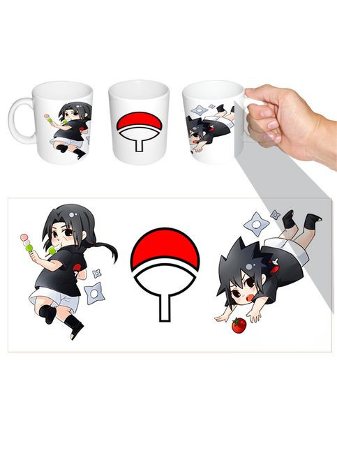 Чашка біла аніме Саске Ітачі Учіха Наруто (z0454) No Brand (327005707)