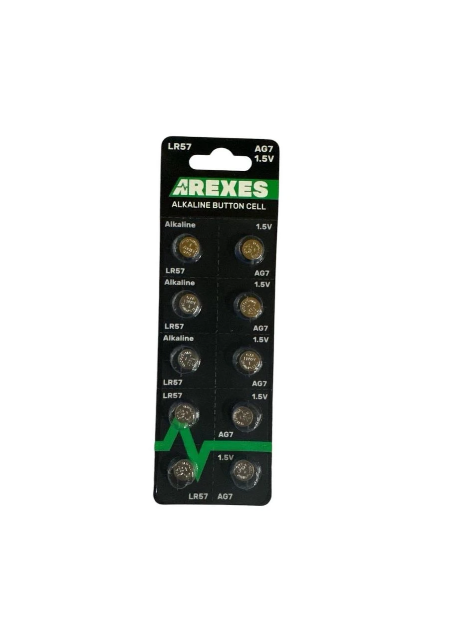 Щелочная батарейка AREXES AG7 1,5v, на блистере 10шт (Цена за блистер) No Brand 8476 (400128710)