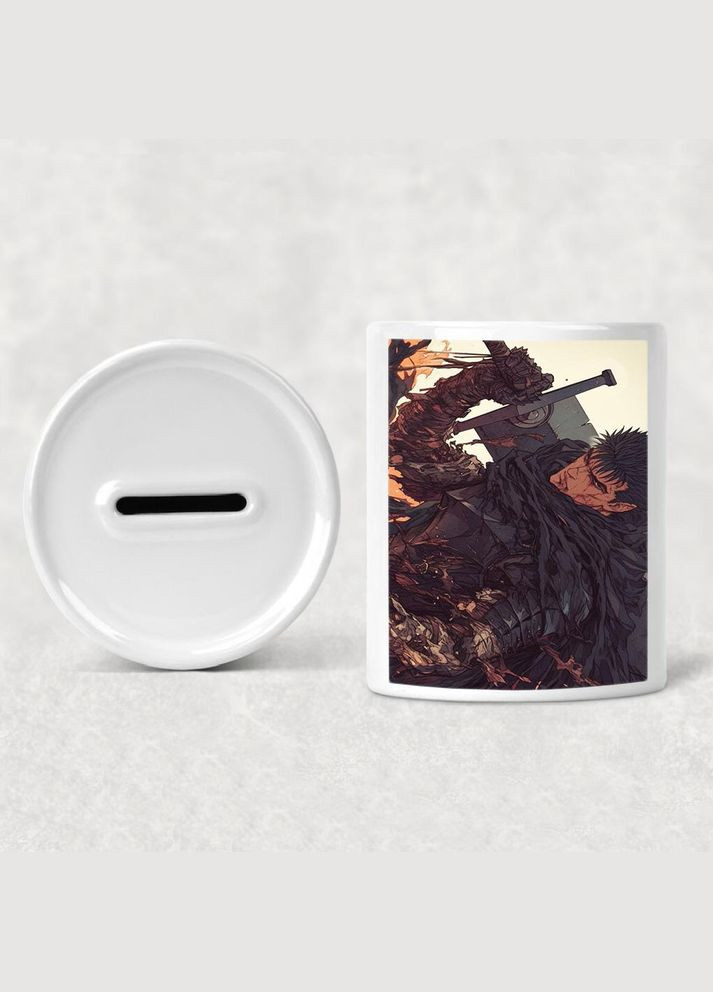 Копилка, копилка для денег Аниме Берсерк #0014 белая керамическая No Brand (315046955)