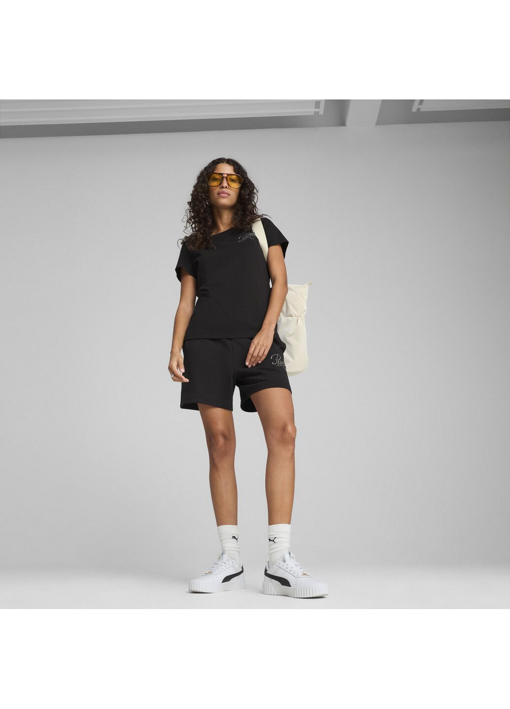 Шорты ESS SCRIPT 5" High-Waist Shorts Women Puma (317250003)