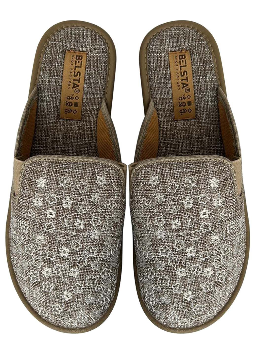 Бежевые тапочки Белста