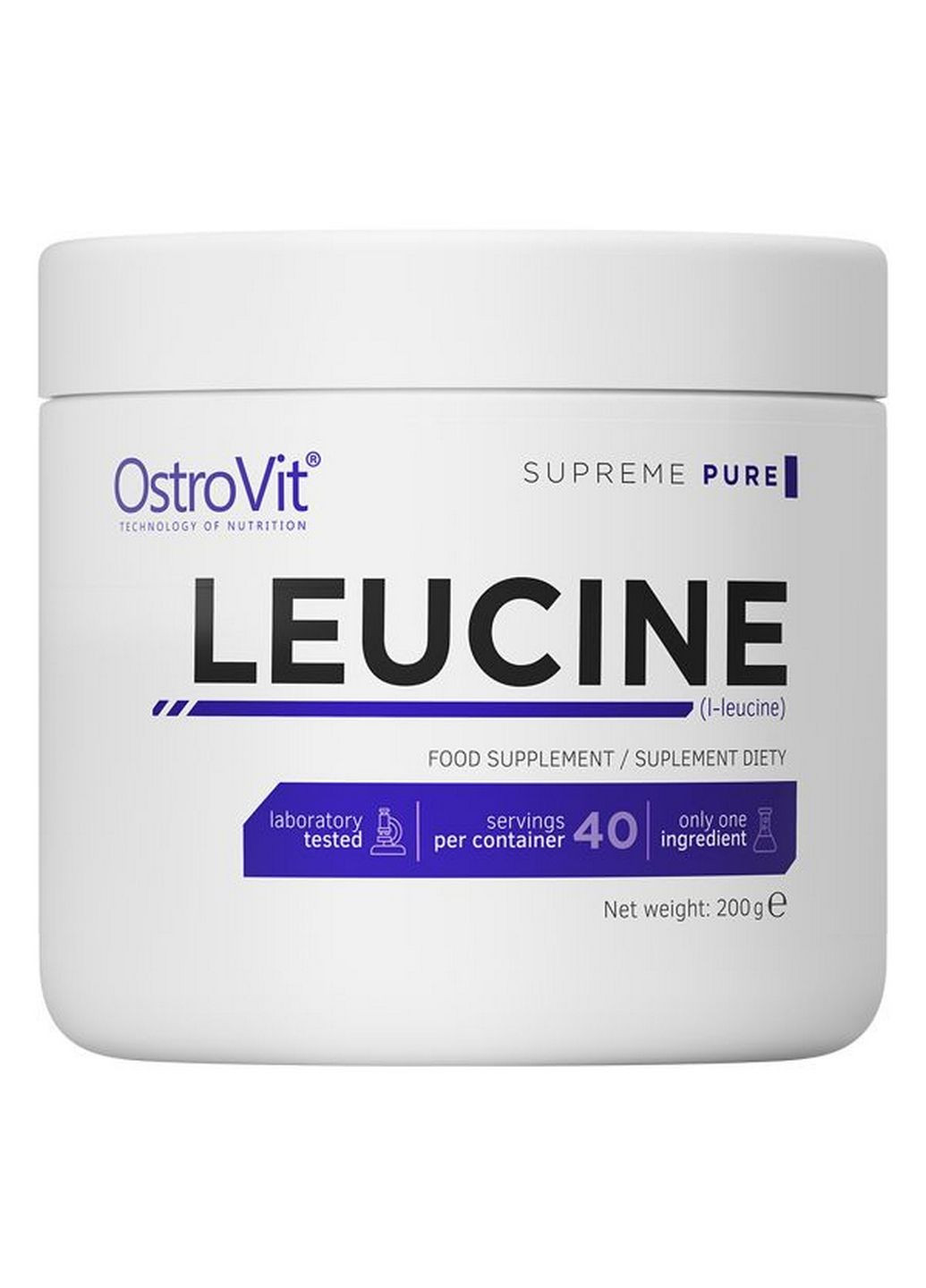 Аминокислота Leucine, 200 грамм Ostrovit (293419851)