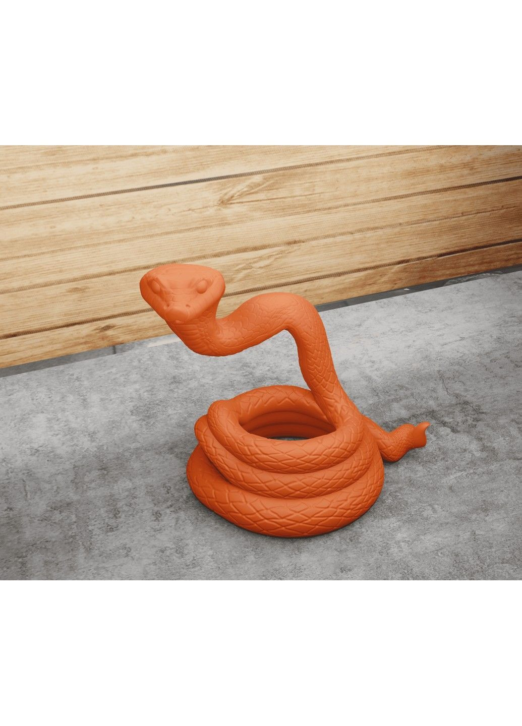 Статуэтка Змея "Смешной удав", символ 2025 года. Белая ЗаСвіт (369718392)