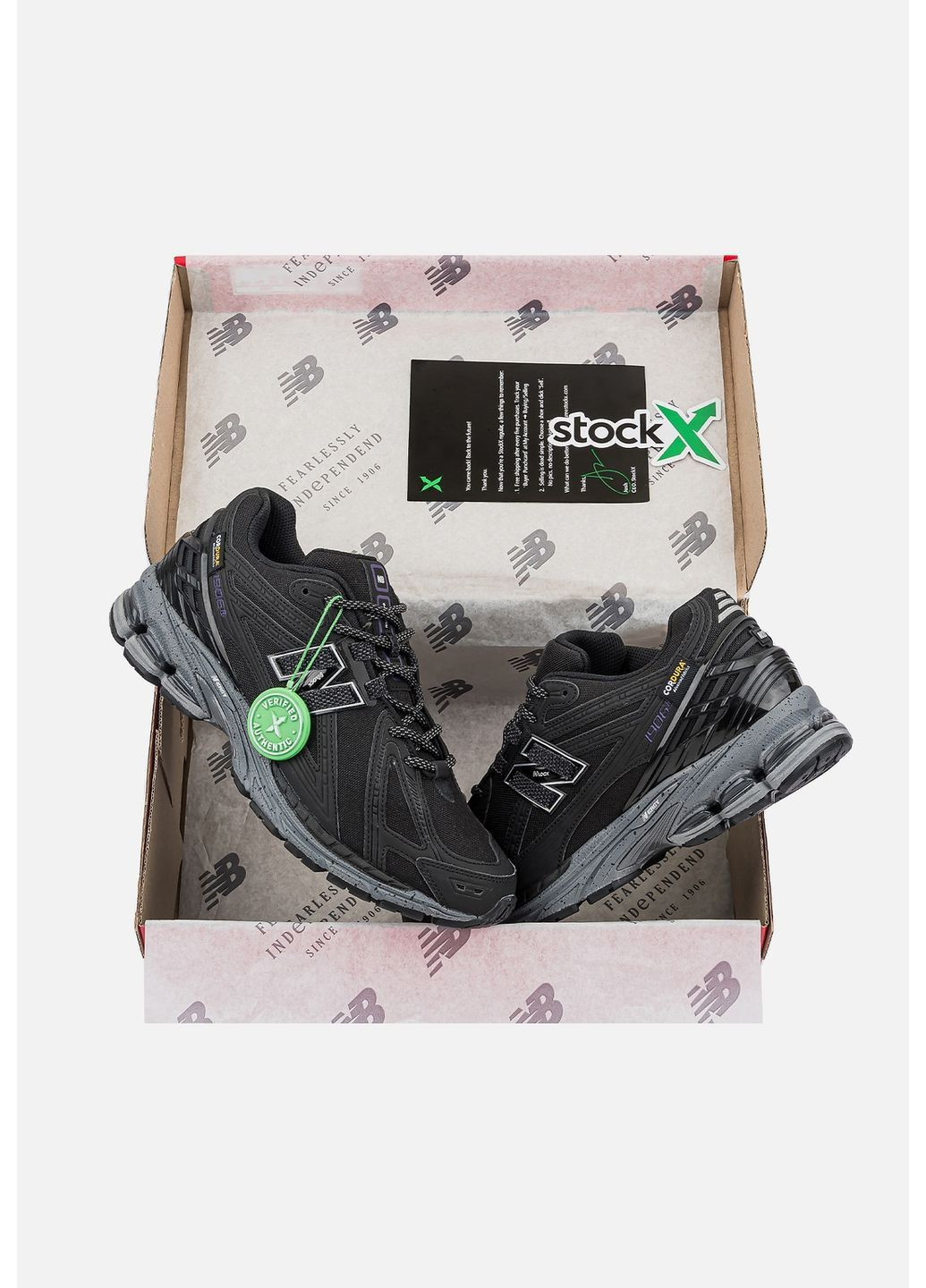 Чорні Осінні кросівки чоловічі new balance black grey No Brand 1906 Cordura