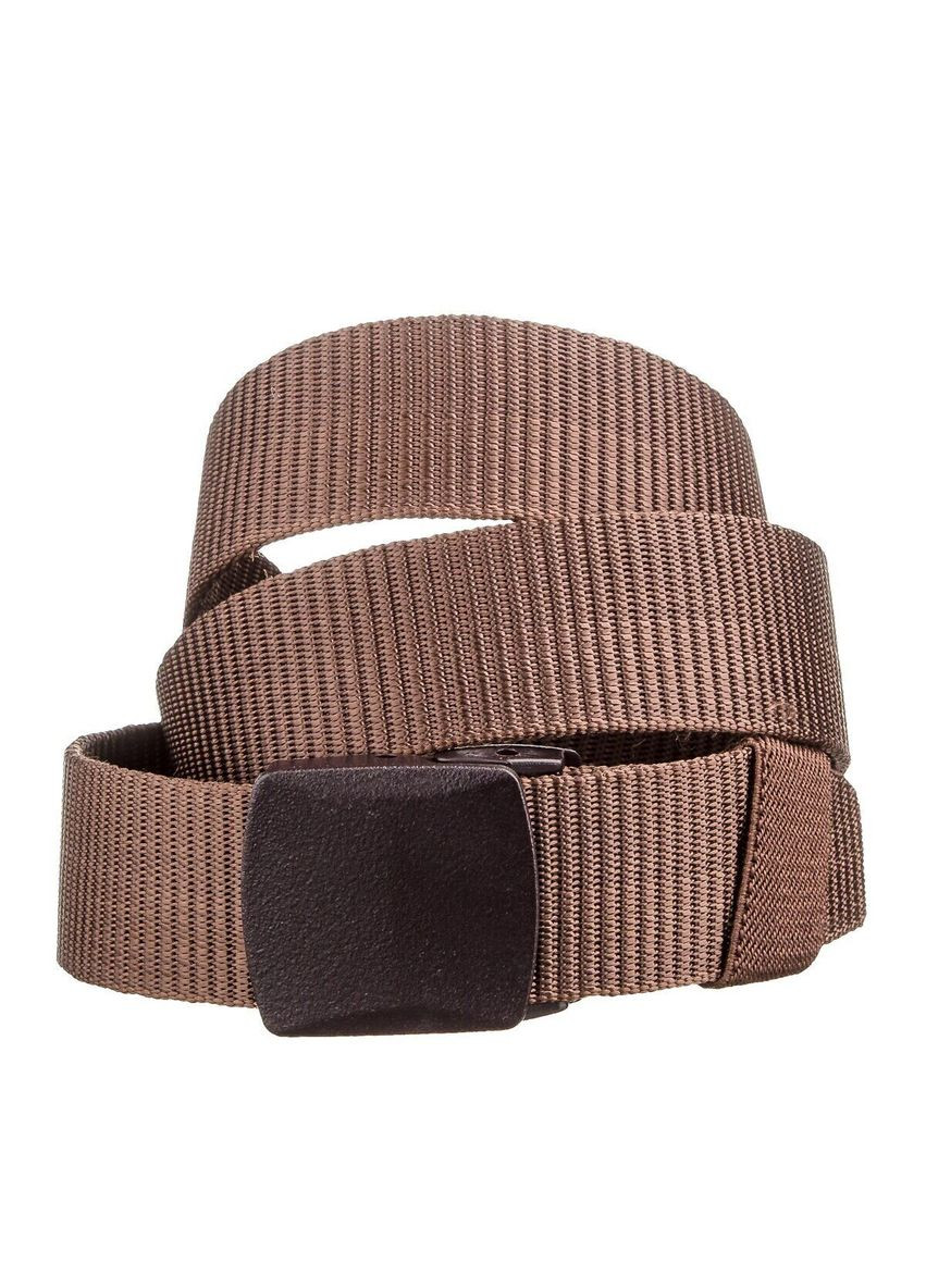 Тканинний чоловічий ремінь коричневий 20229 Vintage (329196829)