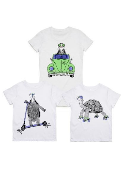 Футболки Фемілі Лук Family Look для всієї родини "Черепахи" Кавун футболка (316305243)