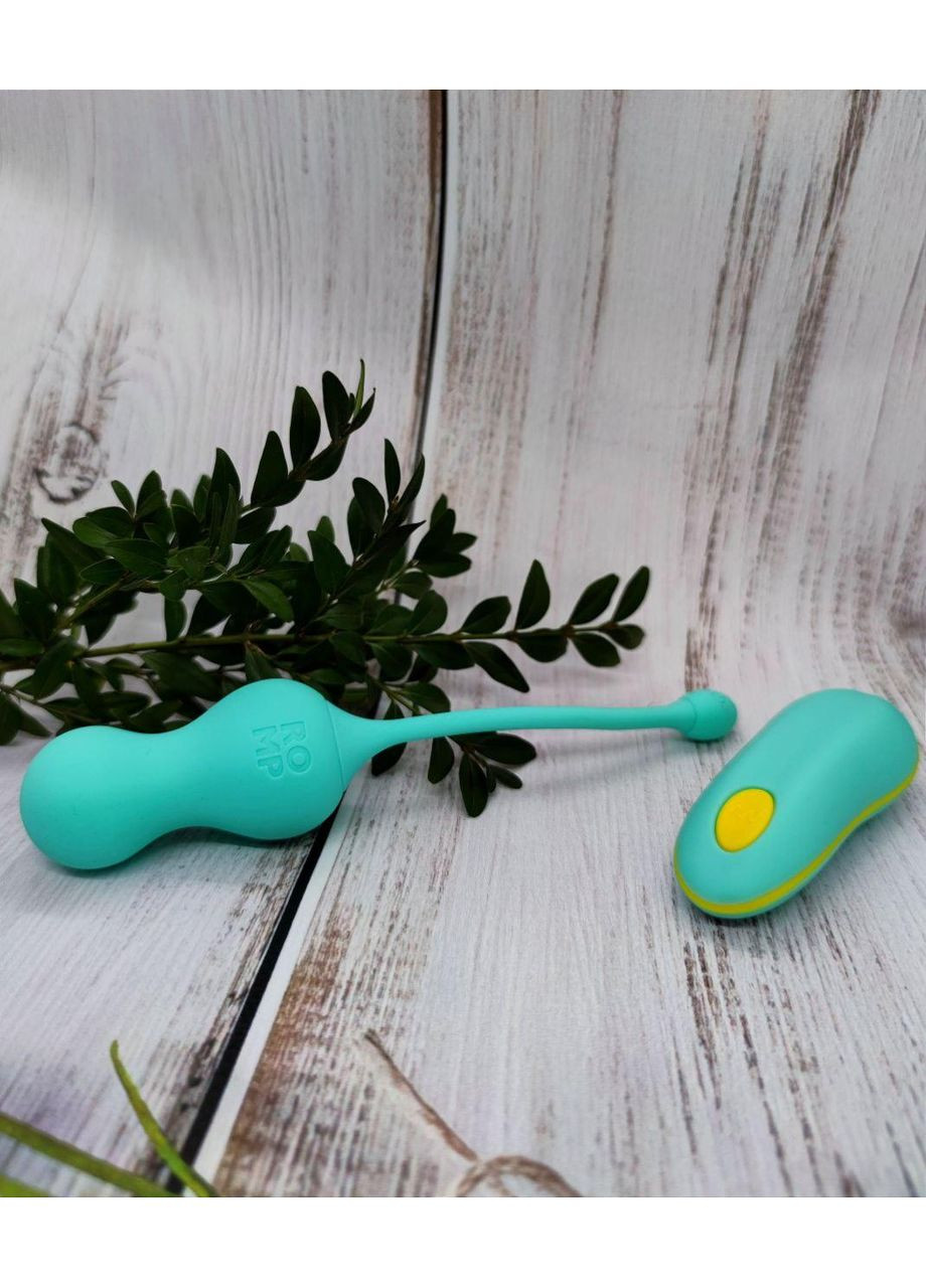 Виброяйцо с дистанционным пультом управления Cello, бирюзовый Romp (303887737)