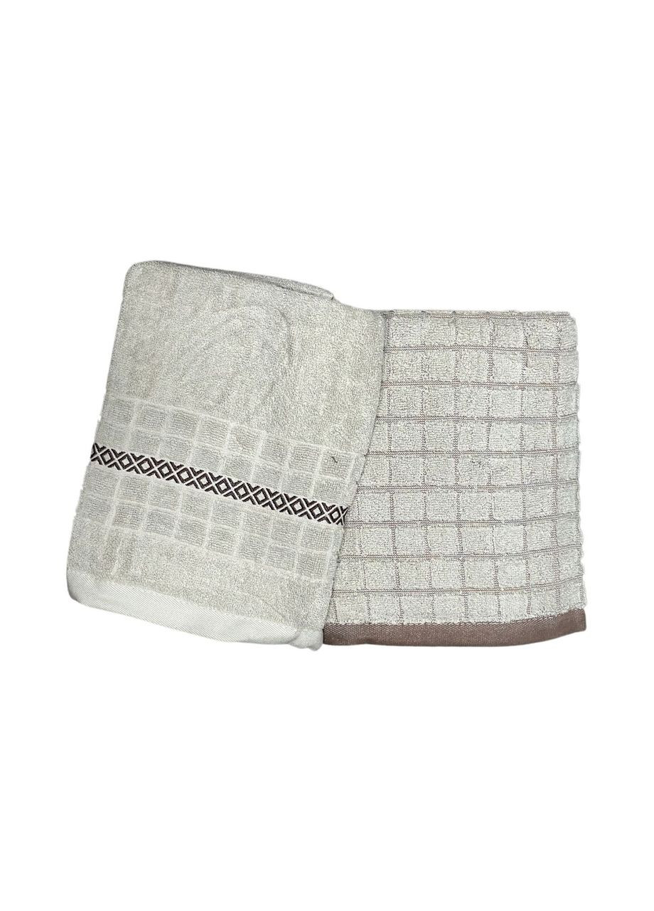 Полотенца для лица и рук махровые хлопковые 2 шт. ML623 Malloory Home бежевый