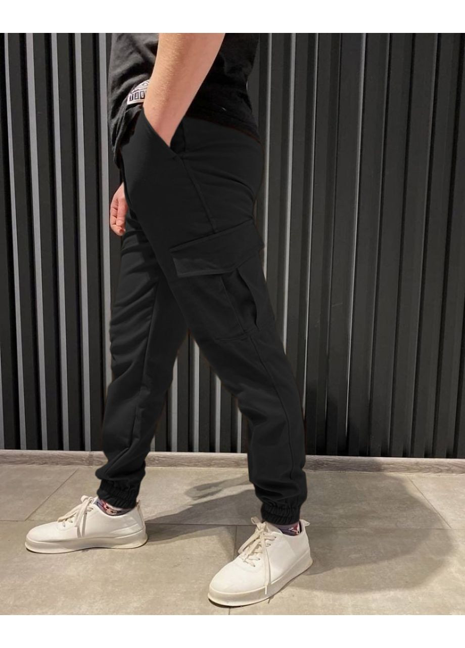 Черные классические демисезонные прямые брюки DK/DL Мода без кордонів