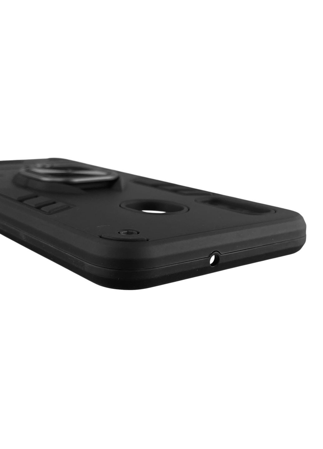 Чехол для телефона Galaxy A20 (SM-A205F) бронированный с кольцом-держателем на самсунг а20 чёрный Samsung (366233005)