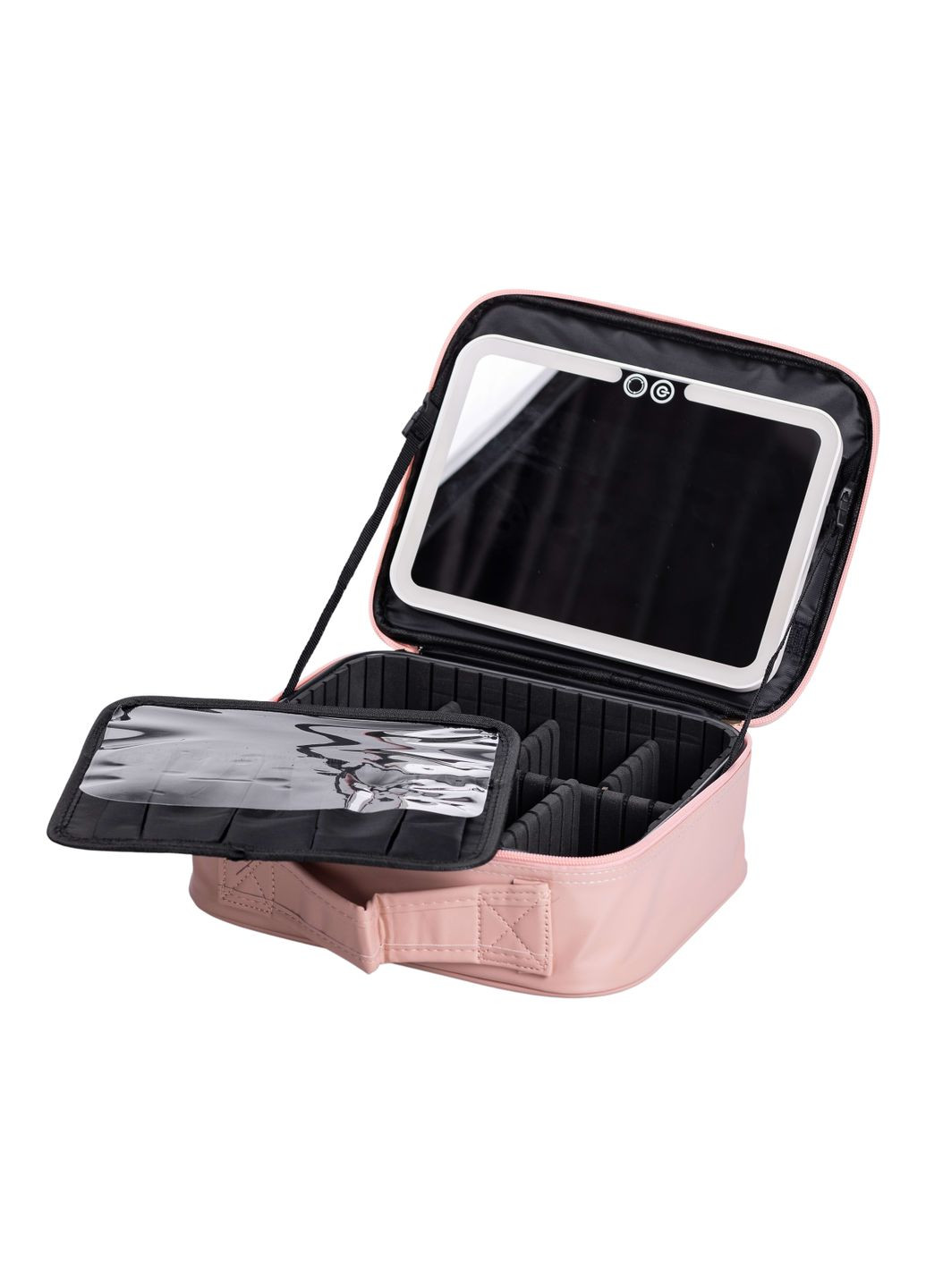 Косметичка-органайзер с LED-зеркалом 26х22х9 см, Yiwu (328602889)