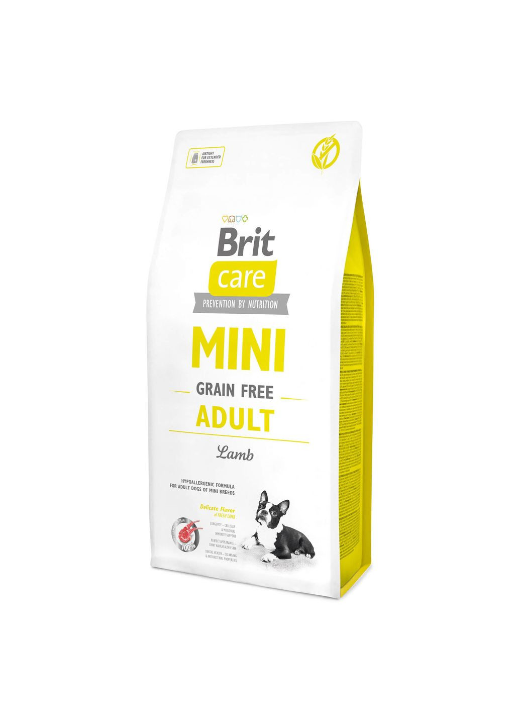 Сухой корм для взрослых собак миниатюрных пород Mini Grain Free Adult 7 кг (8595602520121) Brit Care (279567615)
