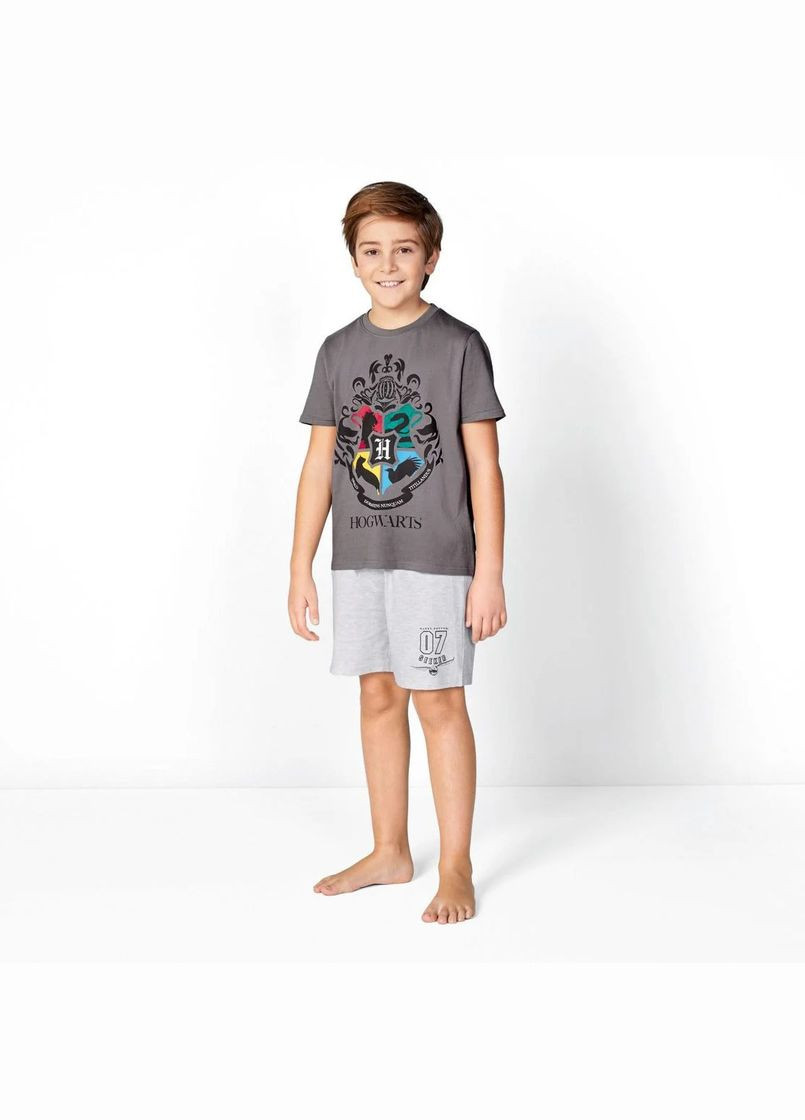 Сіра піжама (футболка і шорти) для хлопчика harry potter 349320 сірий Disney